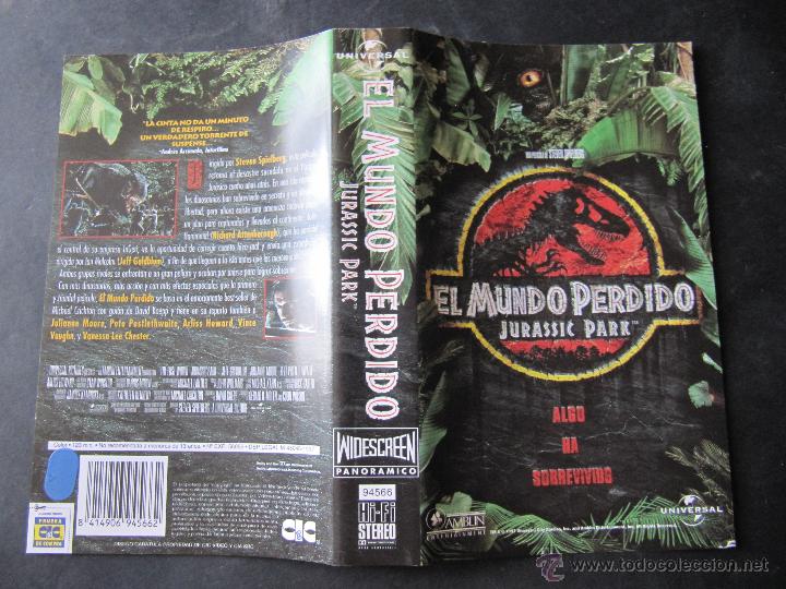 Cine: CARATULA VIDEO VHS EL MUNDO PERDIDO. JURASIC PARK