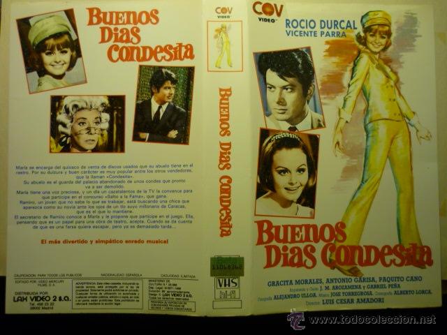 Cine: CARATULA VIDEO VHS BUEROS DIAS CONDESITA.-ROCIO DURCAL