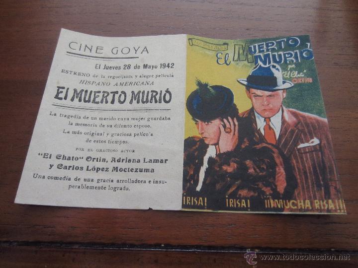 Cine: El muerto muri&oacute;. Doble de Rey Soria Films. Teatro Calder&oacute;n de la Barca.