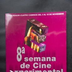 Cine: 8ª SEMANA DE CINE EXPERIMENTAL DE MADRID - 1998 - CATALOGO OFICIAL. Lote 54460017