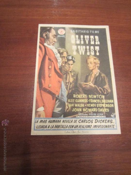 Cine: OLIVER TWIST PROGRAMA SENCILLO SAGITARIO ALEC GUINNESS DAVID LEAN ROBERT NEWTON