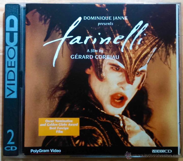 Cine: FARINELLI, DIRECTOR GERARD CORBIAU. LA PEL&Iacute;CULA EN V&Iacute;DEO CD DOBLE, 2 DISCOS. COMO NUEVA