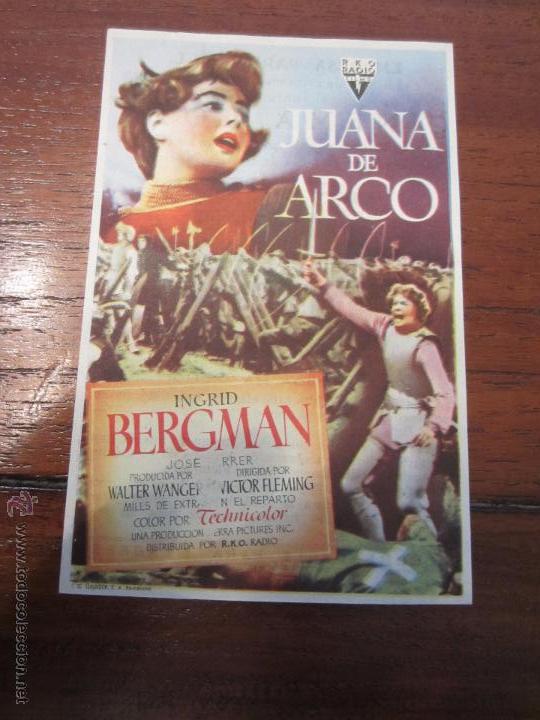 Cine: JUANA DE ARCO PROGRAMA SENCILLO RKO INGRID BERGMAN - Foto 1