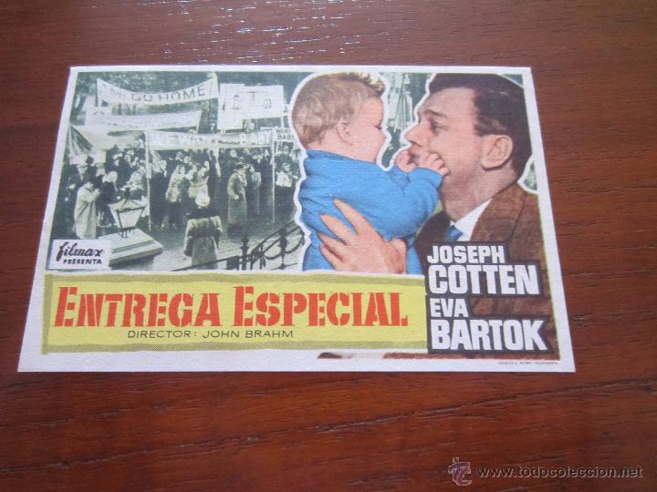 Cine: ENTREGA ESPECIAL JOSEPH COTTEN EVA BARTOK JOHN BRAHM GUIA ORIGINAL ESTRENO FILMAX