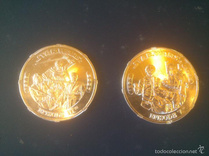 Cine: DOS  MONEDAS STAR WARS EPISODE III  Y  V - Foto 1