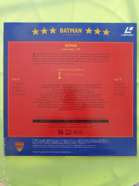 Cine: batman - jack nicholson - laser disc - laserdisc. - Foto 2