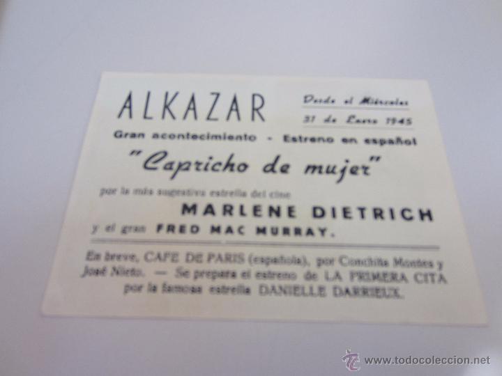 Cine: Capricho de mujer - Marlene Dietrich, Fred Mac Murray - Foto 2