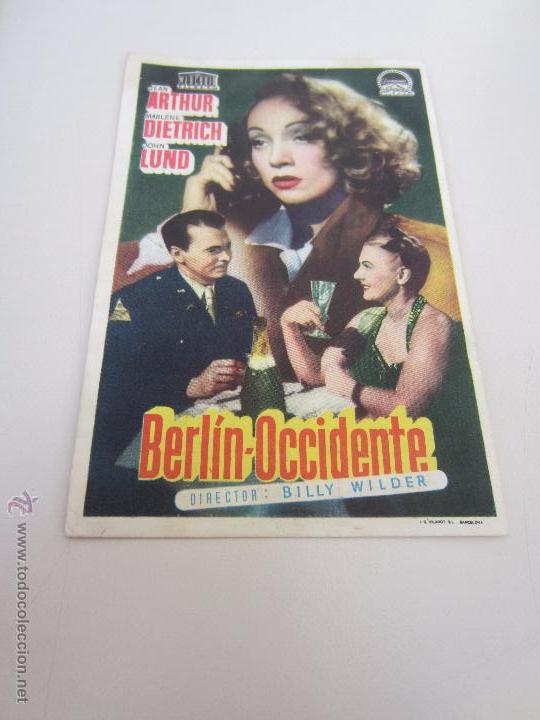 Cine: BERLIN OCCIDENTE MARLENE DIETRICH BRINI