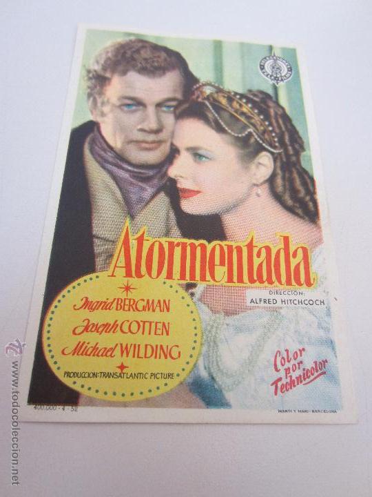 Cine: ATORMENTADA- DIRECTOR ALFRED HITCHCOCK- INGRID BERGMAN, JOSEPH COTTEN- CINE VICTORIA