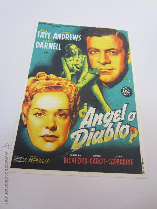 Cine: ANGEL O DIABLO ALICE FAYE DANA ANDREWS LINDA DARNELL SOLIGO