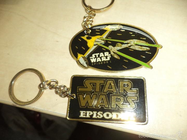 Cine: Star Wars Episode I.Lote 2 llaveros.1999 Lucasfilm LTD.