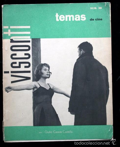 Cinema: TEMAS DE CINE - N&ordm; 20 - VISCONTI - 1962 - GIULIO CESARE CASTELLO