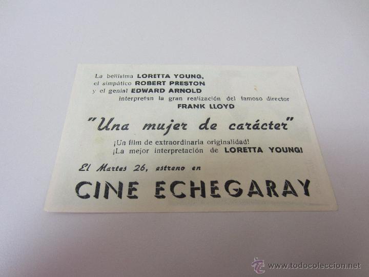 Cine: LORETTA YOUNG ROBERT PRESTON UNA MUJER DE CARACTER - Foto 2
