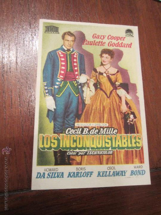 Cine: LOS INCONQUISTABLES GARY COOPER DEMILLE PAULETTE GODDARD