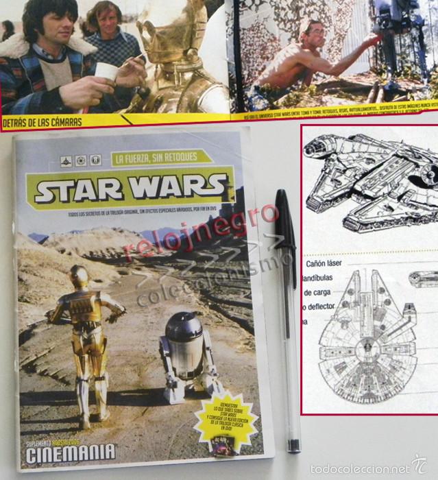 Cine: ESPECIAL STAR WARS LA FUERZA SIN RETOQUES - SUPLEMENTO DE REVISTA CINEMAN&Iacute;A GUERRA LAS GALAXIAS CINE