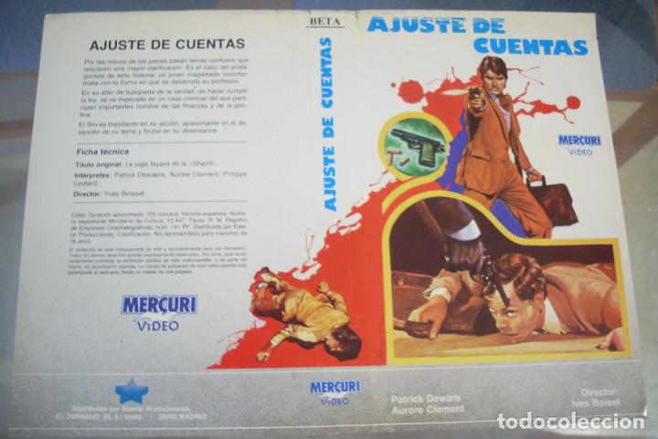 Cine: CARATULA ORIGINAL A4 - AJUSTE DE CUENTAS - CINE FRANCES - PATRICK DEWARE - IVES BOISET
