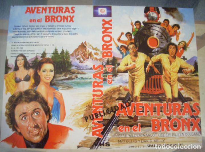 Cinema: CARATULA ORIGINAL A4 - AVENTURAS EN EL BRONX - ALBUM - GENE WILDER - TREN - COMEDIA