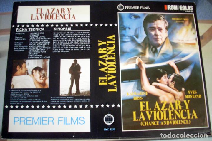 Kino: CARATULA ORIGINAL -A4- EL AZAR Y LA VIOLENCIA - KATHARINE ROSS - DRAMA - YVES MONTAND