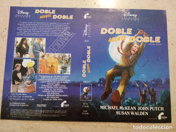 Cine: CARATULA ORIGINAL - A4 - DOBLE AGENTE DOBLE - WALT DISNEY