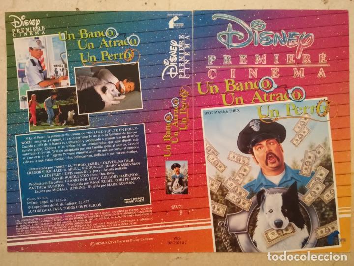 Kino: CARATULA ORIGINAL - A4 - UN BANCO UN ATRACO UN PERRO - WALT DISNEY
