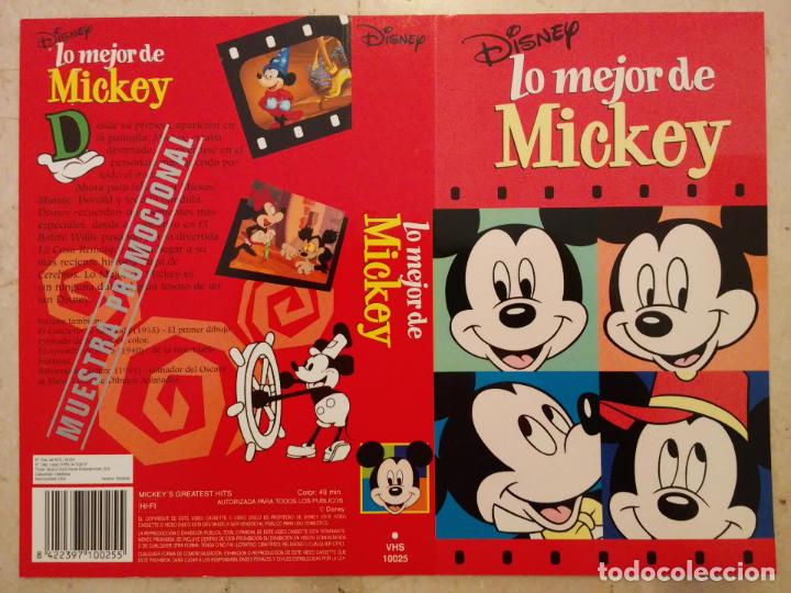 Cine: CARATULA ORIGINAL - A4 - LO MEJOR MICKEY - WALT DISNEY