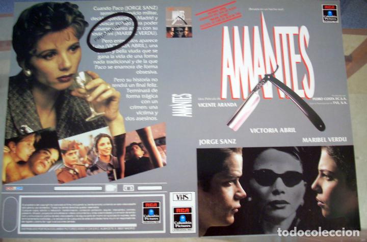Cine: CARATULA ORIGINAL - A4 - AMANTES - VICTORIA ABRIL - CINE ESPA&Ntilde;OL - JORGE SANZ
