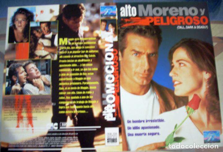 Cine: CARATULA ORIGINAL - A4 - ALTO MORENO Y PELIGROSO - JACK SCALIA - Kim Delaney - ACCION - ROMANCE
