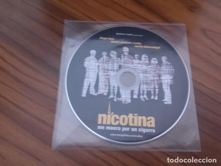 Cine: NICOTINA  LA EXPERIENCIA SECRETA. DVD PROMO. MATERIAL DE PRENSA. BUEN ESTADO. RARO