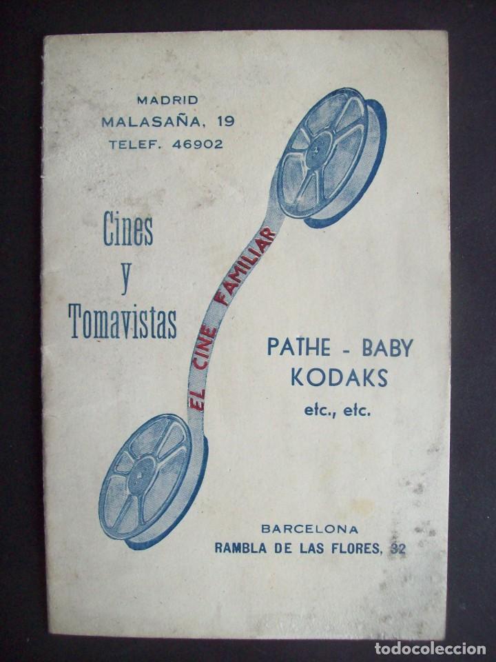 Cine: CATALOGO DE PELICULAS Y ACCESORIOS PARA PROYECTORES PHATE  BABY , EUMIG , KODAK , ETC . A&Ntilde;OS 20