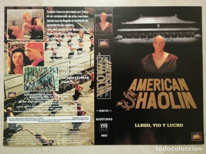Cine: CARATULA ORIGINAL - A4 - AMERICAN SHAOLIN - KUNG FU - ARTES MARCIALES - KARATE
