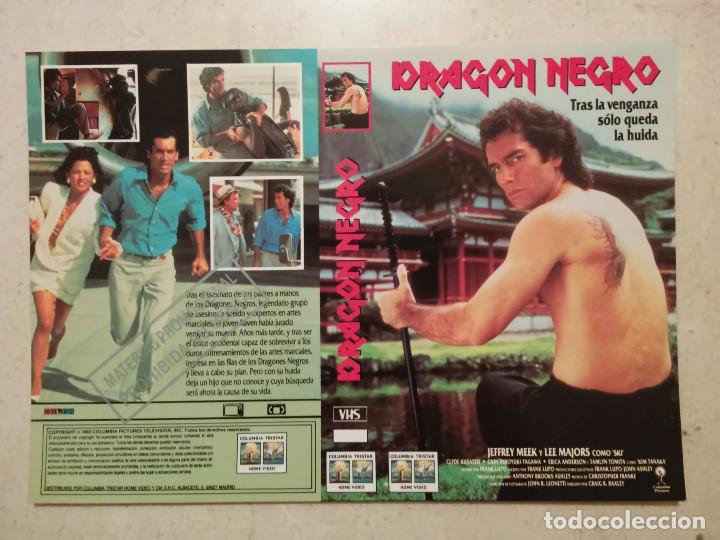 Cine: CARATULA ORIGINAL - A4 - DRAGON NEGRO - KUNG FU - ARTES MARCIALES - KARATE -