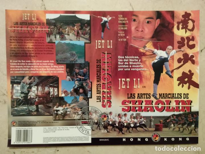 Cine: CARATULA ORIGINAL - A4 - LAS ARTES MARCIALES DE SHAOLIN - KUNG FU - JET LI - ARTES MARCIALES