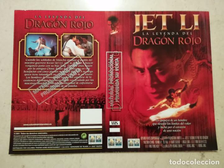 Cine: CARATULA ORIGINAL - A4 - LA LEYENDA DEL DRAGON ROJO - KUNG FU - JET LI - ARTES MARCIALES