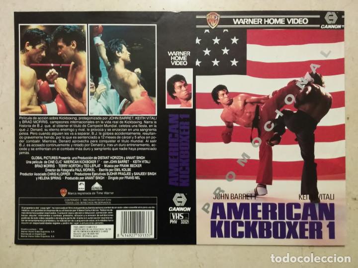 Cine: CARATULA ORIGINAL - A4 - AMERICAN KICKBOXER 1 - KUNG FU - KICKBOXING - ARTES MARCIALES
