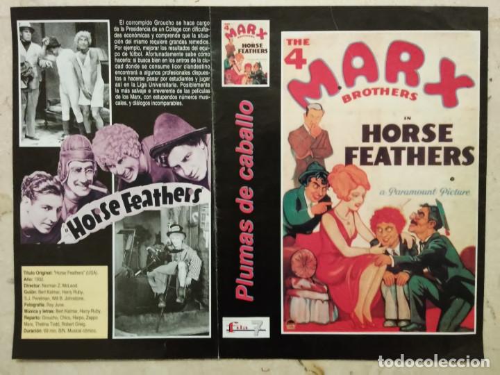 Cine: CARATULA COLECCIONABLE - A4 - PLUMAS DE CABALLO - LOS HERMANOS MARX