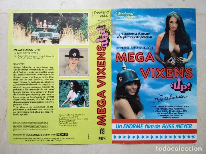Cine: CARATULA ORIGINAL -A4- MEGAVIXENS UP - CLASIFICADA S - RUSS MEYER - MEGA VIXENS UP