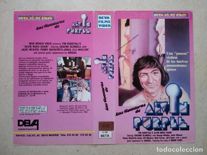 Cine: CARATULA ORIGINAL - A4 - LAS AVENTURAS DE ALVIN PURPLE - Graeme Blundell - CLASIFICADA S