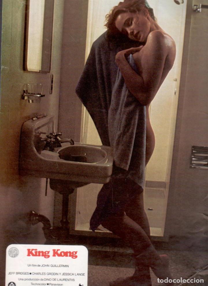 Cine: 24 CINE FOTOCROMO, KING KONG, LOBBY CARD por Jeff Bridges, Charles Grodin y Jessica Lange