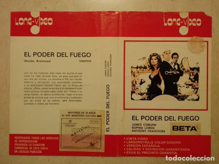 Cine: CARATULA ORIGINAL - A4 - EL PODER DEL FUEGO - SOFIA LOREN - JAMES COBURN - Foto 1