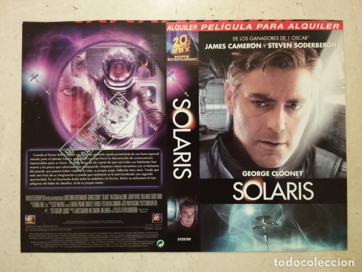 Cine: CARATULA ORIGINAL -A4- SOLARIS - CIENCIA FICCION - GEORGE CLOONEY