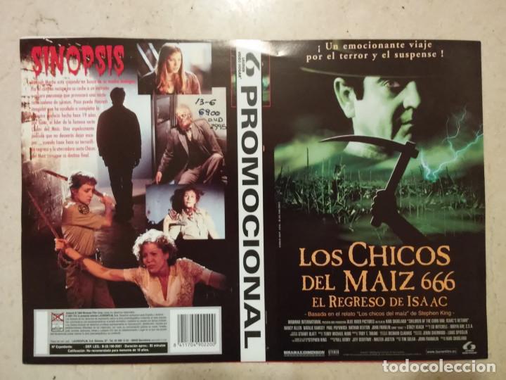 Cine: CARATULA ORIGINAL -A4- LOS CHICOS DEL MAIZ 666 - STEPHEN KING - ARCHIVO -TERROR