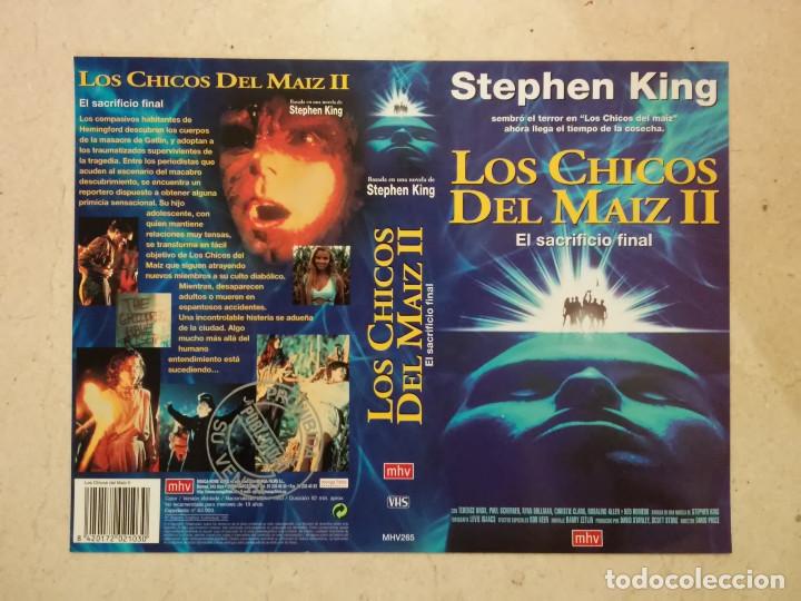 Cine: CARATULA ORIGINAL -A4- LOS CHICOS DEL MAIZ 2 - STEPHEN KING - ARCHIVO - TERROR