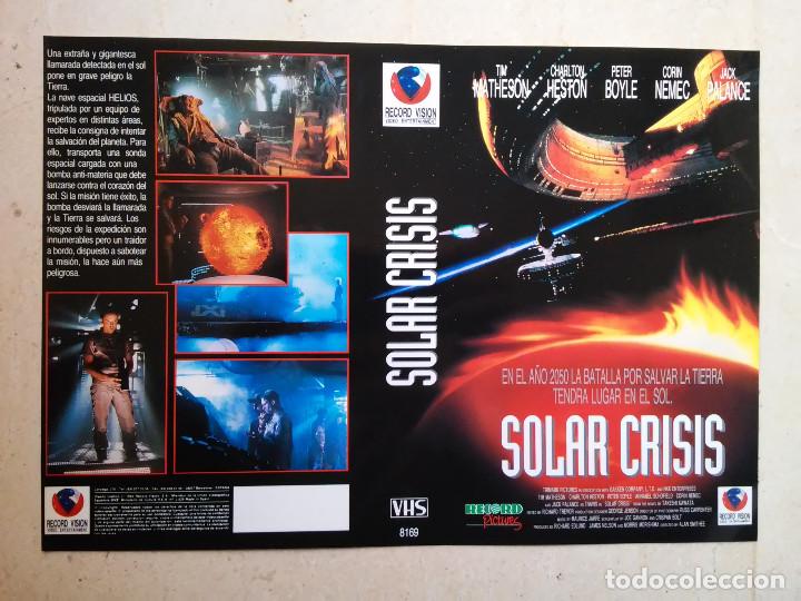 Cine: CARATULA ORIGINAL -A4- SOLAR CRISIS - CHARLTON HESTON - CIENCIA FICCION