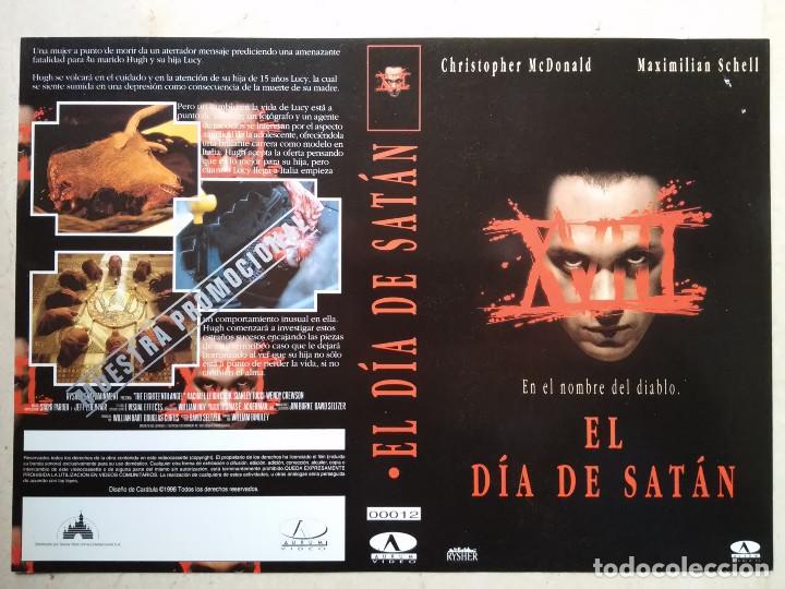 Cine: CARATULA ORIGINAL -A4- EL DIA DE SATAN - TERROR - Christopher McDonald Maximilian Schell