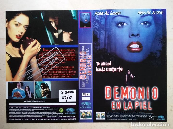 Cinema: CARATULA ORIGINAL -A4- DEMONIO EN LA PIEL - ROSE MC GOWAN - TERROR