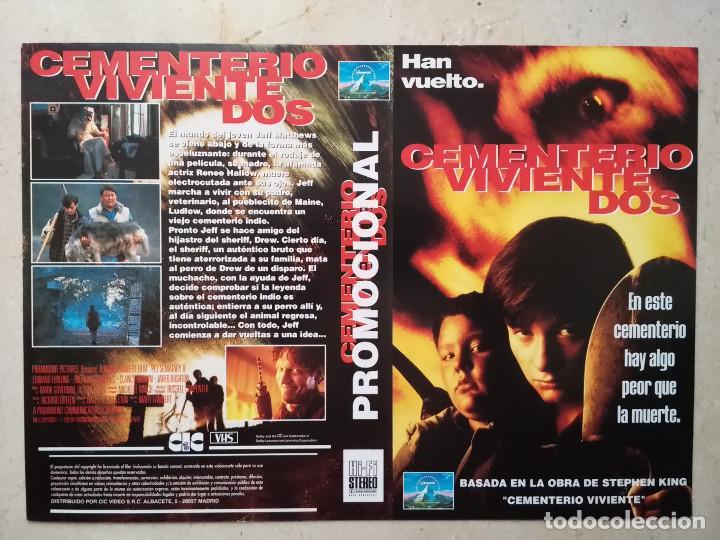 Cine: CARATULA ORIGINAL -A4- CEMENTERIO VIVIENTE DOS - STEPHEN KING - ARCHIVO - TERROR