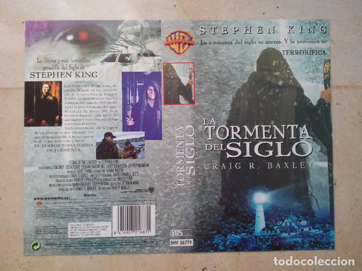 Cine: CARATULA ORIGINAL -A4- LA TORMENTA DEL SIGLO - TERROR - CIENCIA FICCION - STEPHEN KING