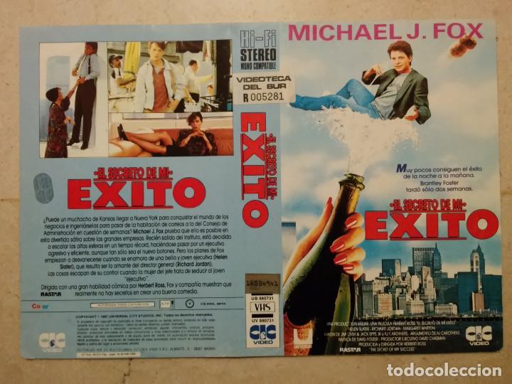 Cine: CARATULA ORIGINAL -A4- EL SECRETO DE MI EXITO - MICHAEL J FOX - COMEDIA 80s