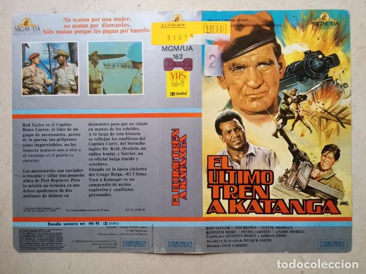 Cinema: CARATULA ORIGINAL -A4- EL ULTIMO TREN A KATANGA - GUERRA - ROD TAYLOR- CINE BELICO