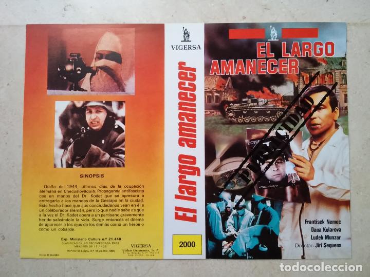 Cinema: CARATULA ORIGINAL -A4- EL LARGO AMANECER - GUERRA - CINE BELICO - FRANTISEK NEMEC - DANA KOLAROVA